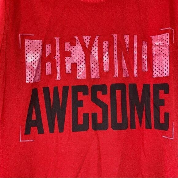 Athletic works dri fit beyond awesome short sleeve shirt boys sz large  10-12 - Picture 2 of 5